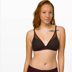 Lululemon Simply Sheer Bra Black 34C – Soft, Stretchy, Breathable